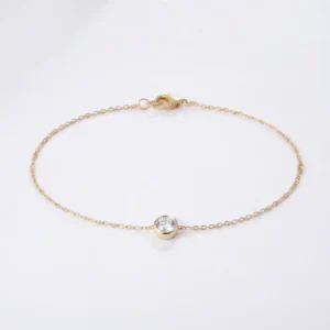 Solitaire Bezel Bracelet