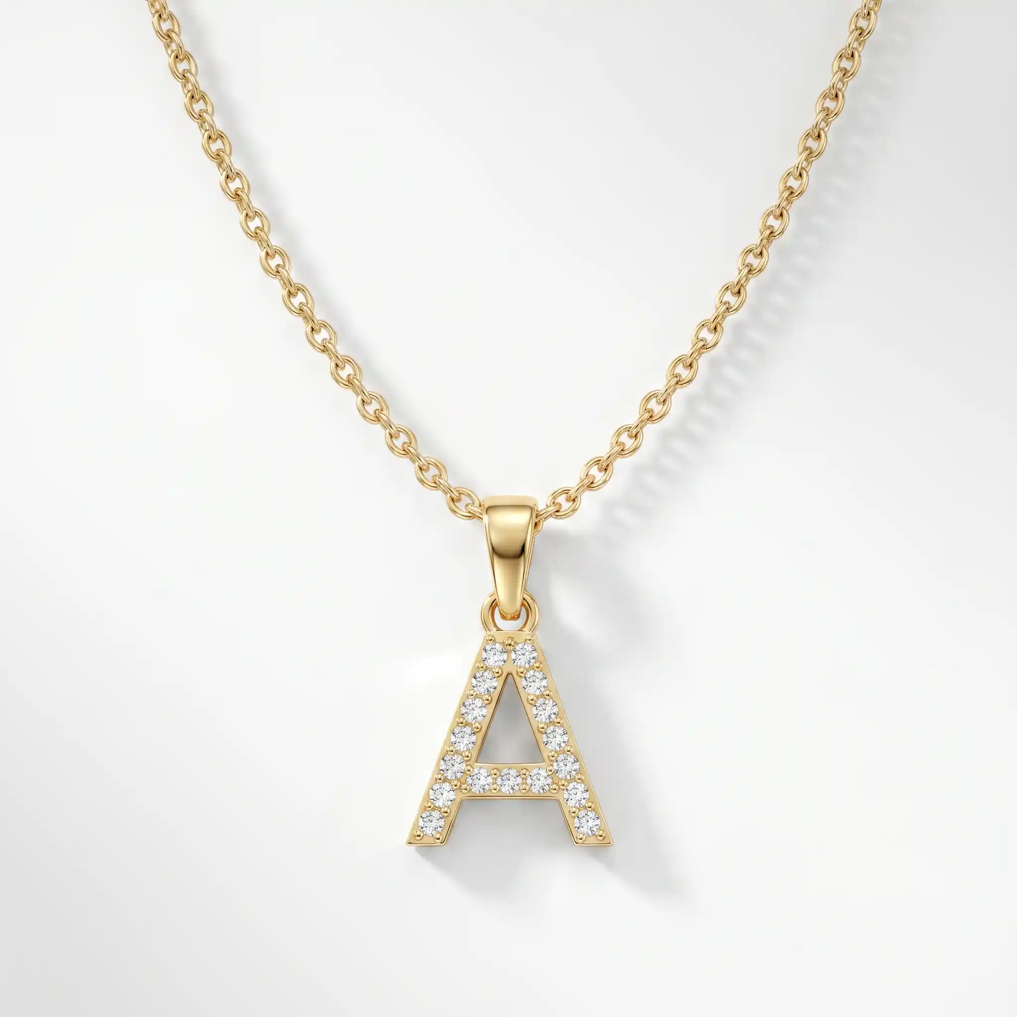 Pavé Initial Pendant