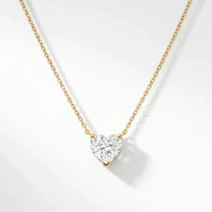 Heart Solitaire Pendant