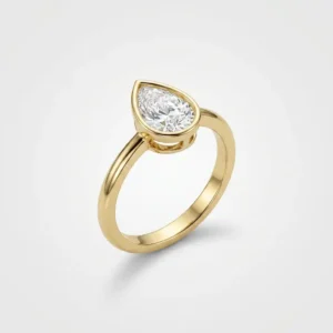 Teardrop Solitaire Ring