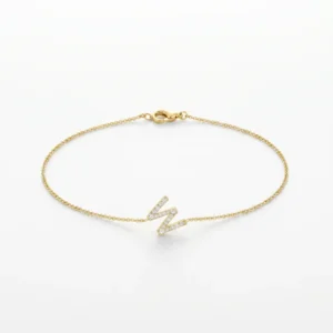 Initial 'W' Bracelet