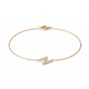 Initial 'N' Bracelet