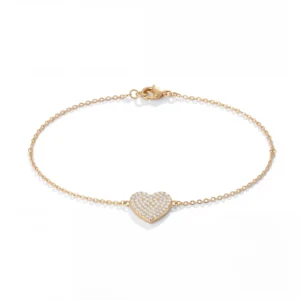 Pavé Heart Bracelet