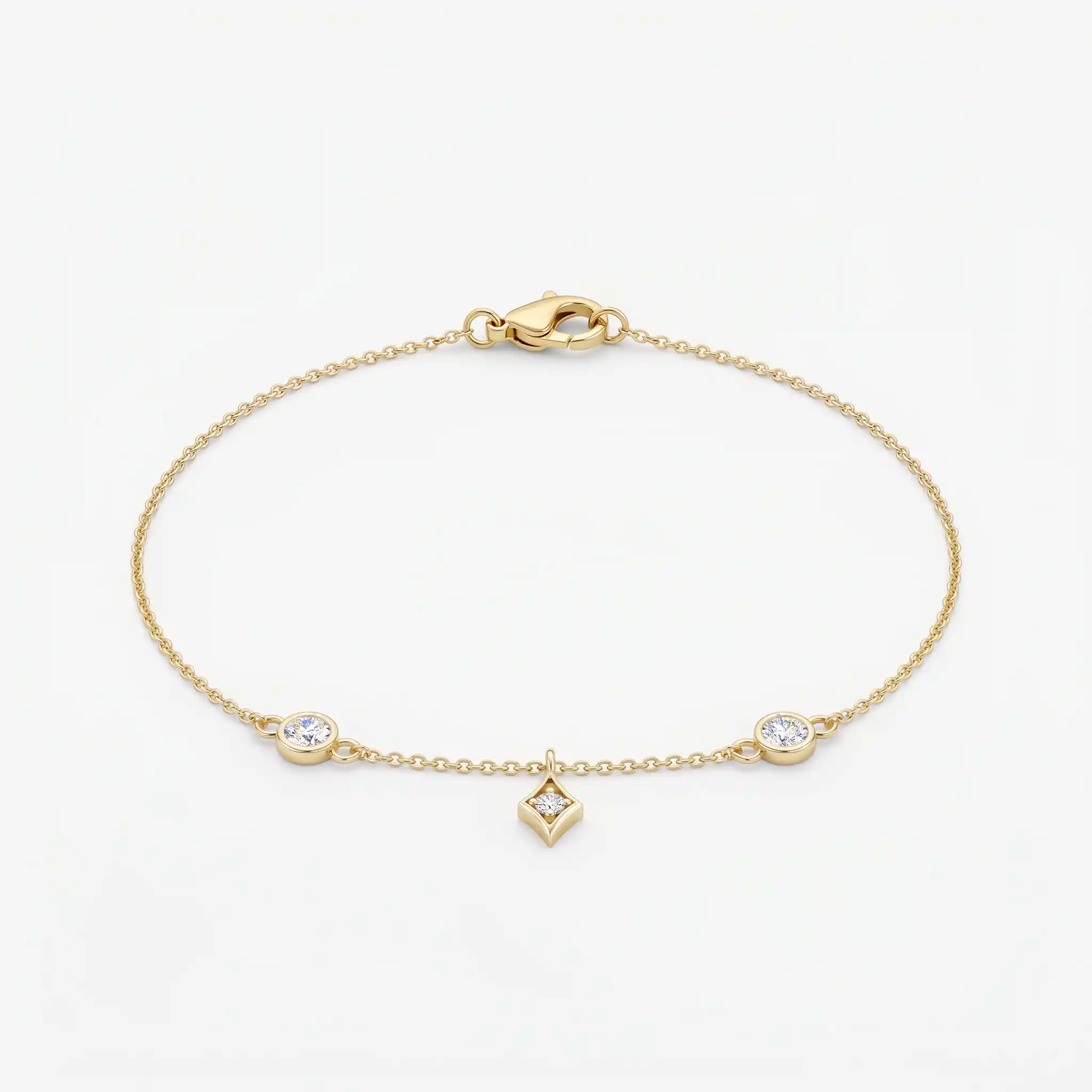 Bezel & Kite Charm Bracelet