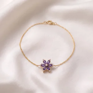 The Amethyst Bloom Bracelet
