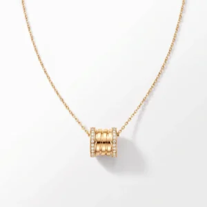 Gold Spool Pendant