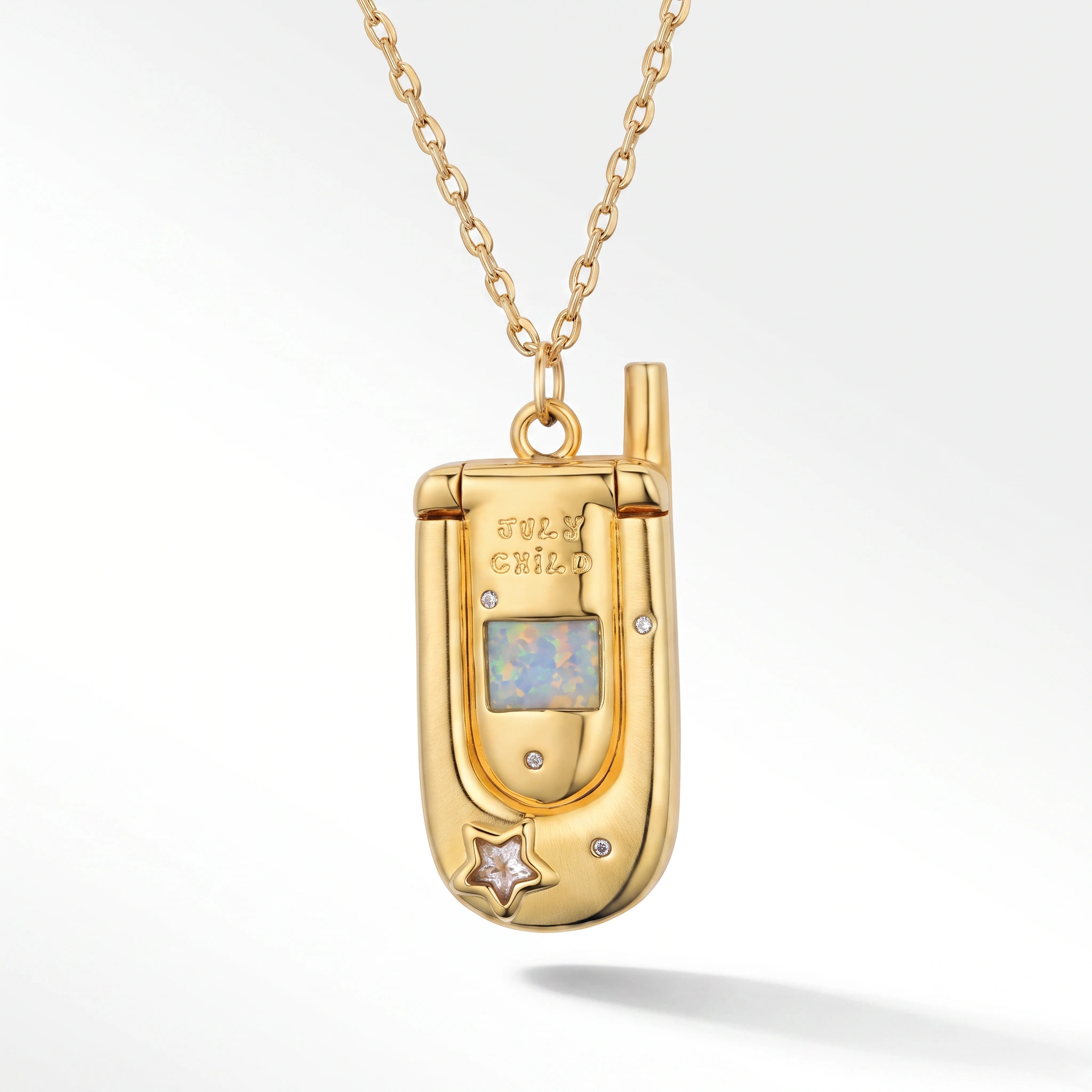The July Child Flip Phone Pendant
