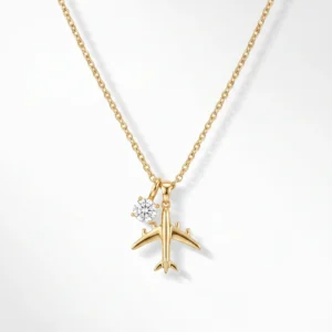 Jetsetter Airplane Charm Pendant