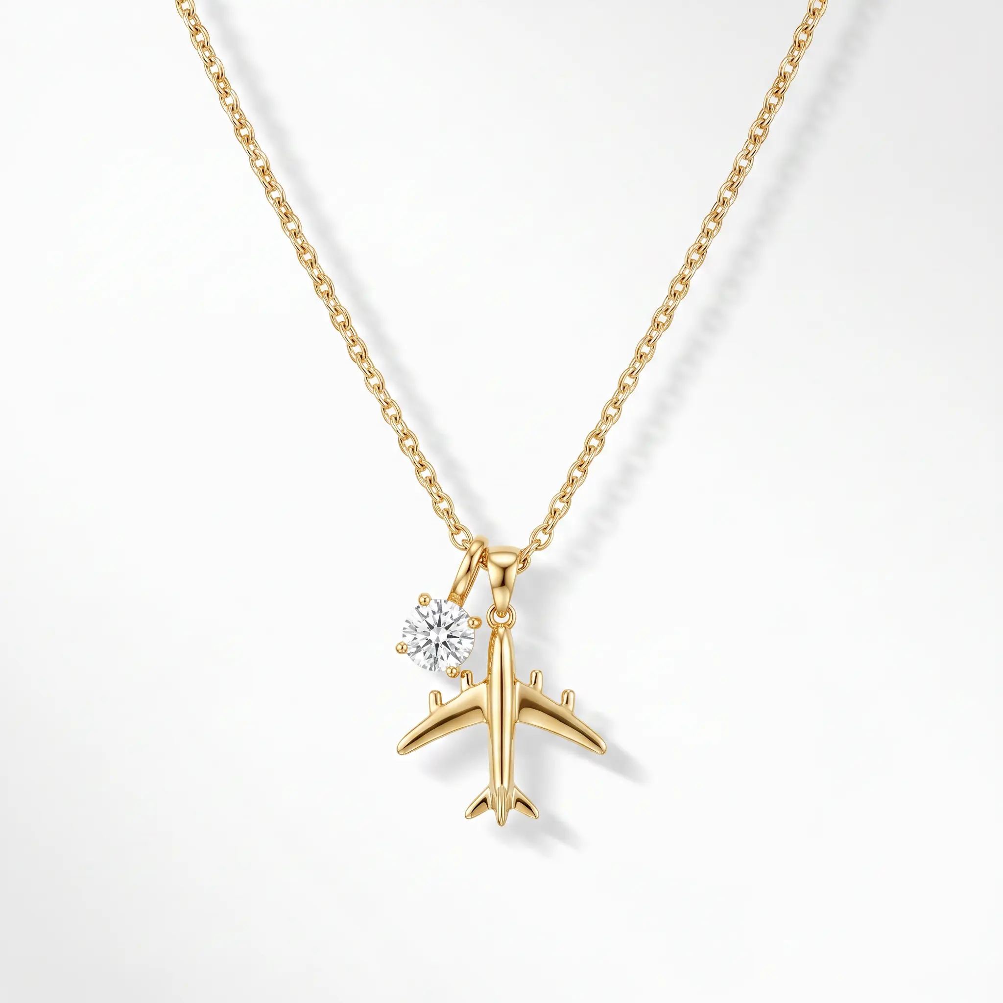 Jetsetter Airplane Charm Pendant