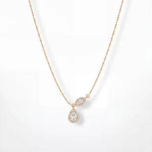 Marquise & Pear Halo Pendant