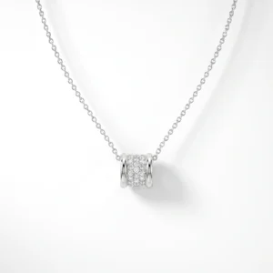 White Spool Pendant