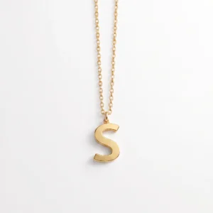 Minimal Initial S Pendant