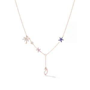 Coastal Charm Lariat Necklace