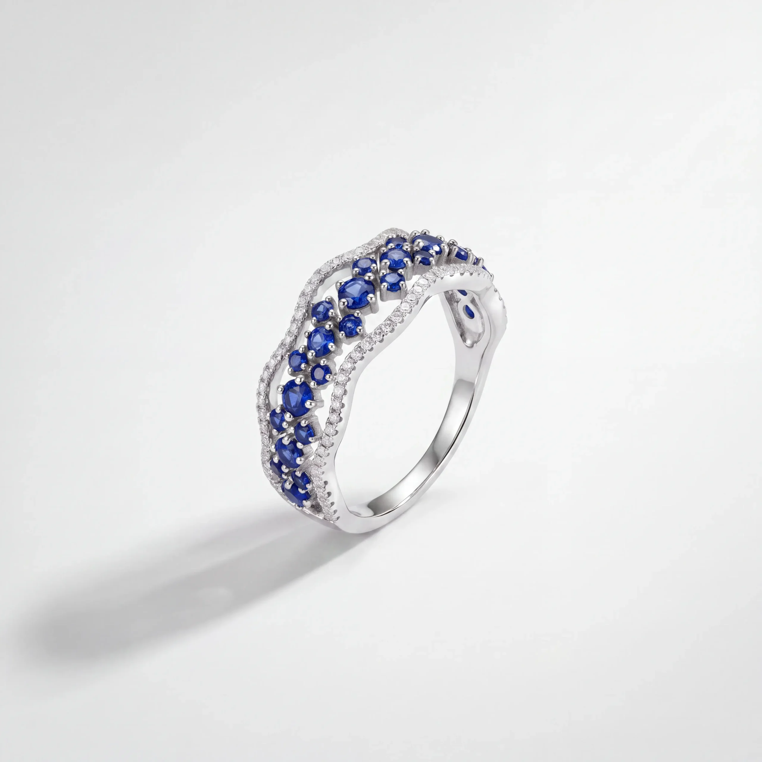 Sapphire Wave Ring